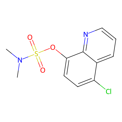 5-Chloro-8-quinolyl (dimethylamino)sulfonate structure