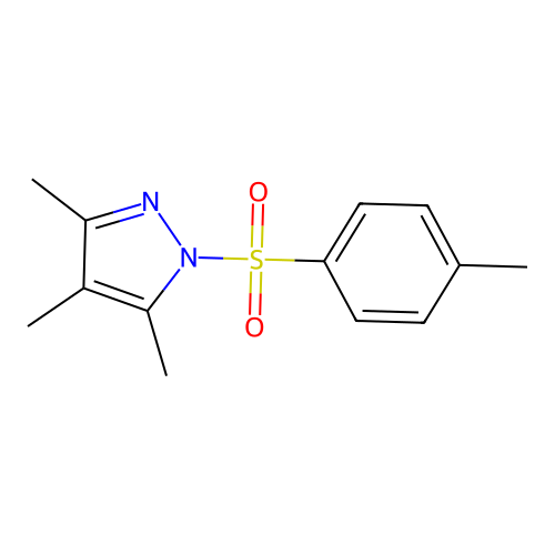 3,4,5-trimethyl-1-tosyl-1H-pyrazole structure