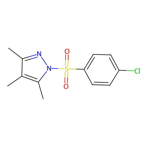 1-(4-Chlorophenyl)sulfonyl-3,4,5-trimethylpyrazole structure