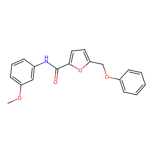 N-(3-methoxyphenyl)-5-(phenoxymethyl)furan-2-carboxamide structure