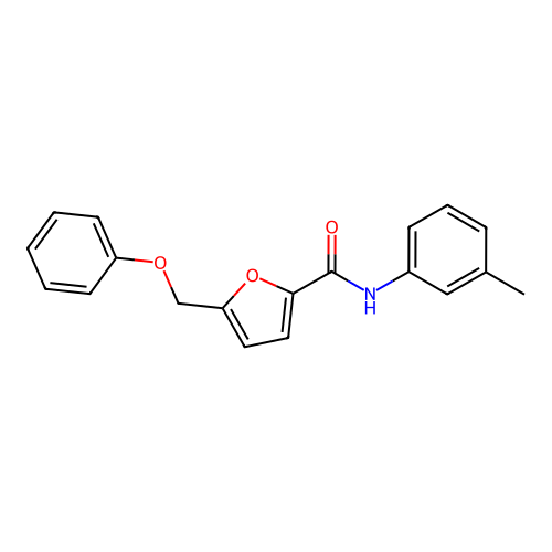N-(3-methylphenyl)-5-(phenoxymethyl)furan-2-carboxamide structure
