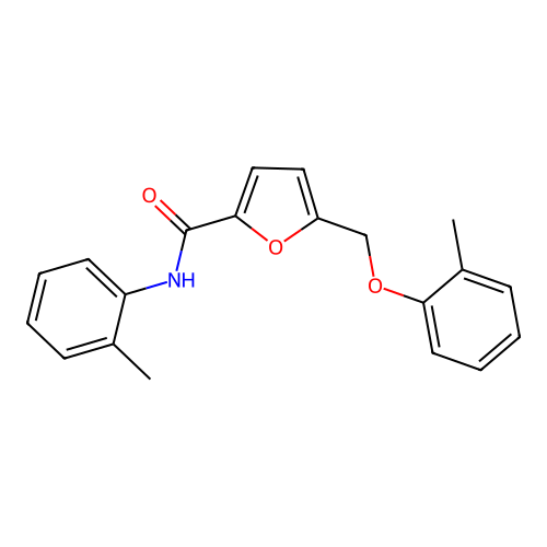 5-[(2-methylphenoxy)methyl]-N-(2-methylphenyl)furan-2-carboxamide structure