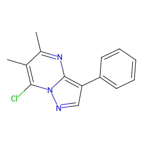 7-Chloro-5,6-dimethyl-3-phenylpyrazolo[1,5-a]pyrimidine structure