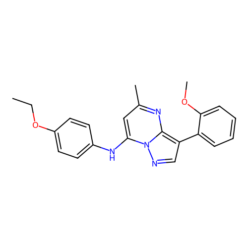 N-(4-ethoxyphenyl)-3-(2-methoxyphenyl)-5-methylpyrazolo[1,5-a]pyrimidin-7-amine structure