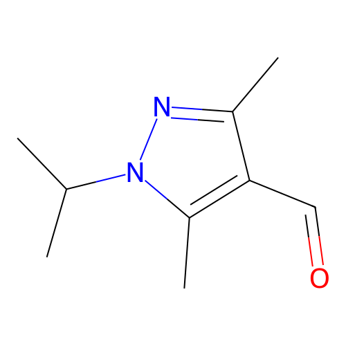 1-Isopropyl-3,5-dimethyl-1H-pyrazole-4-carbaldehyde structure