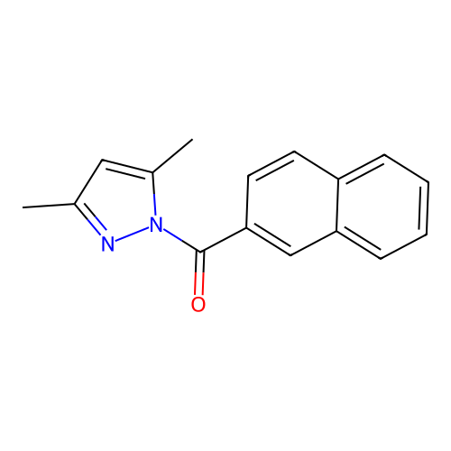 3,5-Dimethylpyrazolyl 2-naphthyl ketone structure
