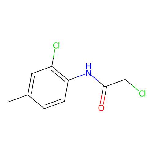 2-Chloro-N-(2-chloro-4-methylphenyl)acetamide structure