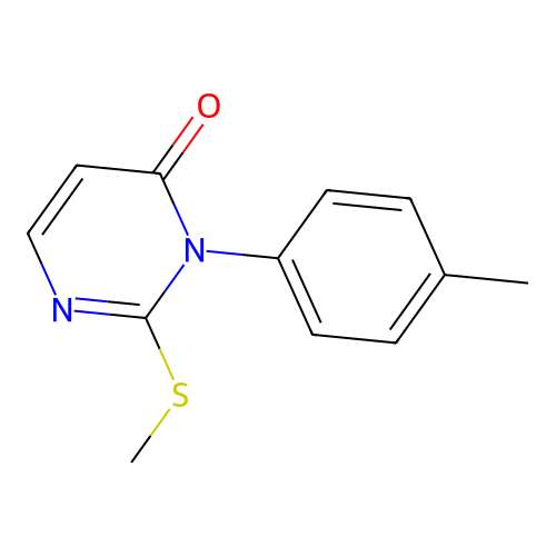 3-(4-Methylphenyl)-2-(methylsulfanyl)pyrimidin-4(3H)-one structure