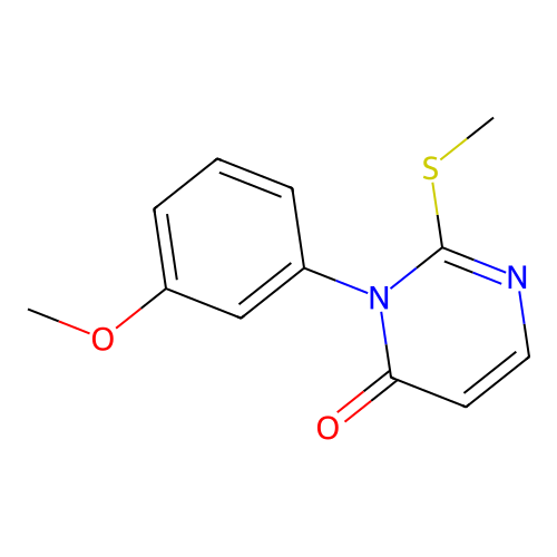 3-(3-Methoxyphenyl)-2-(methylthio)pyrimidin-4(3H)-one structure