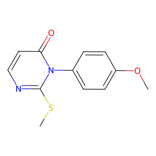 3-(4-Methoxyphenyl)-2-(methylsulfanyl)pyrimidin-4(3H)-one structure