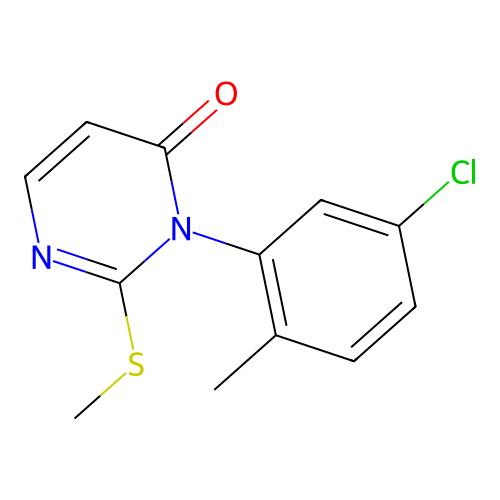 4(3H)-Pyrimidinone, 3-(5-chloro-2-methylphenyl)-2-(methylthio)- structure