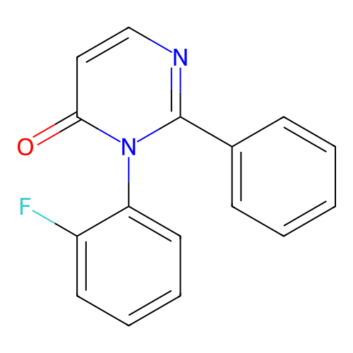 4(3H)-Pyrimidinone, 3-(2-fluorophenyl)-2-phenyl- structure