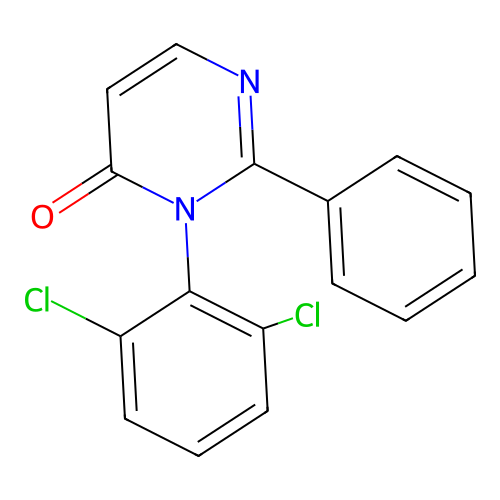 4(3H)-Pyrimidinone, 3-(2,6-dichlorophenyl)-2-phenyl- structure