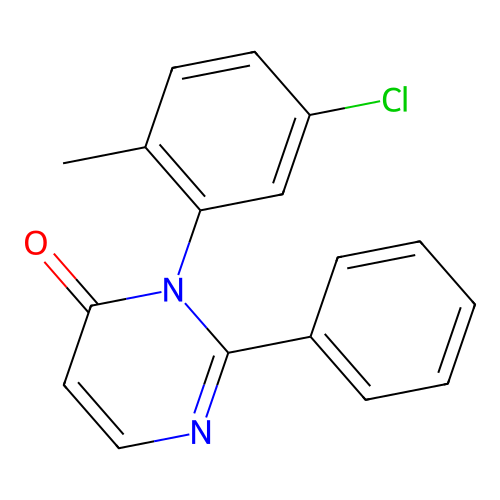 4(3H)-Pyrimidinone, 3-(5-chloro-2-methylphenyl)-2-phenyl- structure