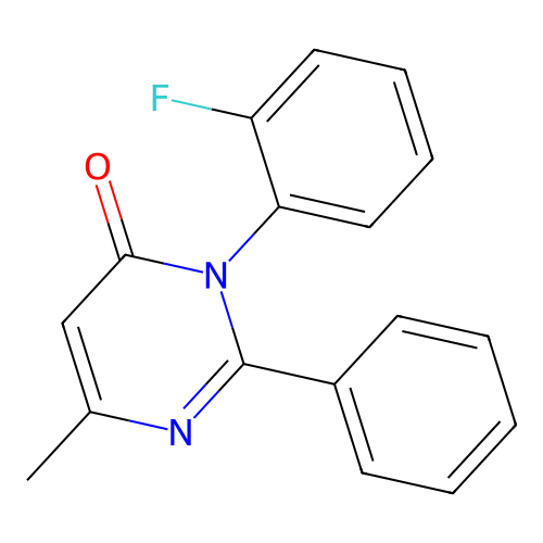 4(3H)-Pyrimidinone, 3-(2-fluorophenyl)-6-methyl-2-phenyl- structure