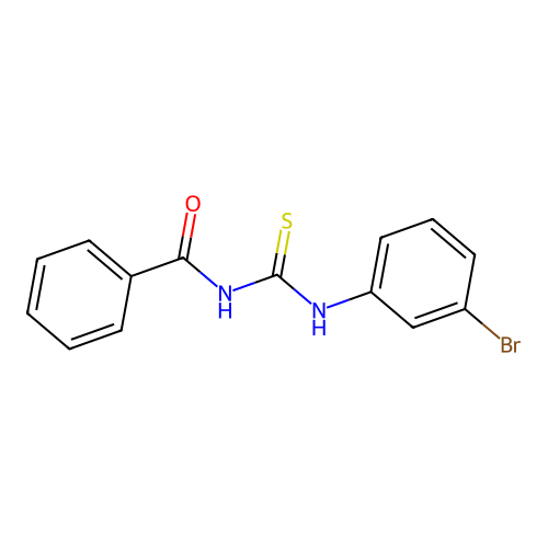 Benzamide, N-[[(3-bromophenyl)amino]thioxomethyl]- structure