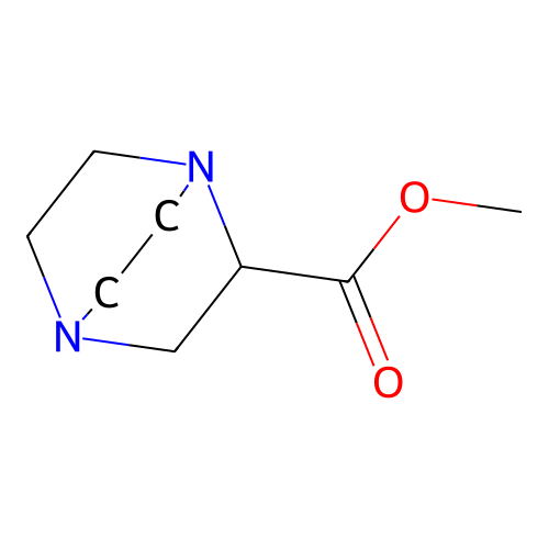 Methyl 1,4-diazabicyclo[2.2.2]octane-2-carboxylate structure