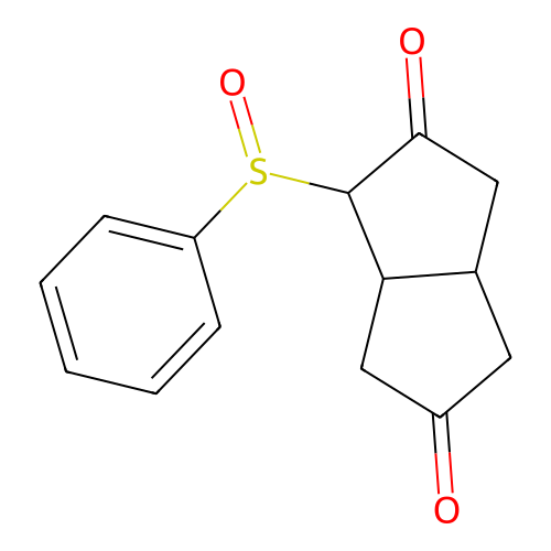 1-(Benzenesulfinyl)tetrahydropentalene-2,5(1H,3H)-dione structure