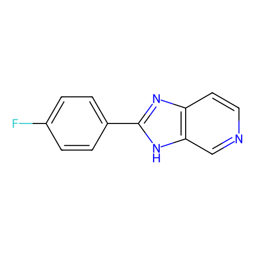 2-(4-fluorophenyl)-3H-imidazo[4,5-c]pyridine structure