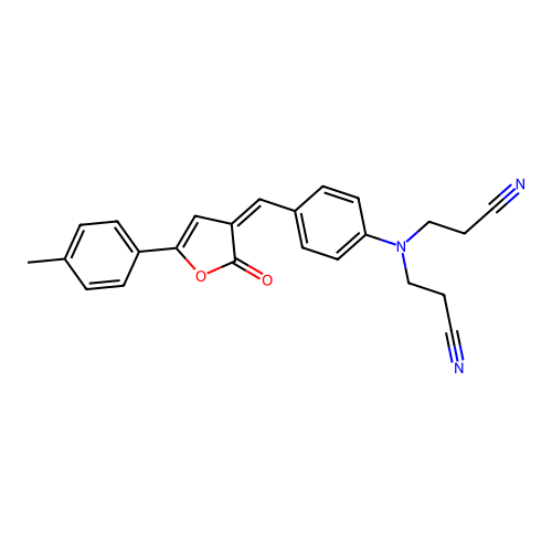 3-[N-(2-cyanoethyl)-4-[[5-(4-methylphenyl)-2-oxofuran-3-ylid structure