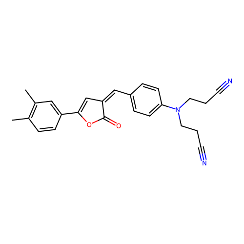 3-[N-(2-cyanoethyl)-4-[[5-(3,4-dimethylphenyl)-2-oxofuran-3- structure