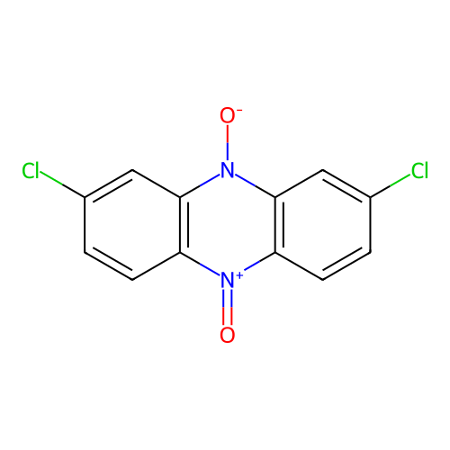 2,8-Dichloro-10-oxidophenazin-5-ium 5-oxide structure