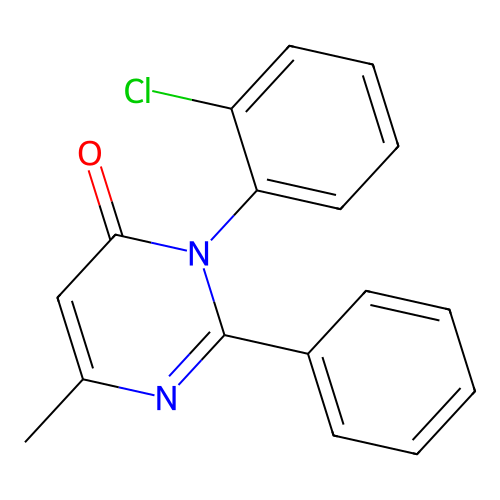 4(3H)-Pyrimidinone, 3-(2-chlorophenyl)-6-methyl-2-phenyl- structure