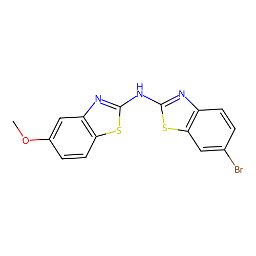N-(6-bromo-1,3-benzothiazol-2-yl)-5-methoxy-1,3-benzothiazol-2-amine structure