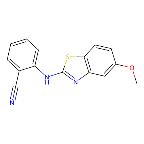 2-((5-Methoxybenzo[d]thiazol-2-yl)amino)benzonitrile structure