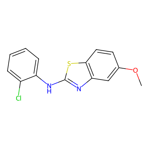 N-(2-chlorophenyl)-5-methoxy-1,3-benzothiazol-2-amine structure