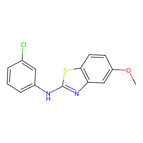 N-(3-chlorophenyl)-5-methoxy-1,3-benzothiazol-2-amine structure