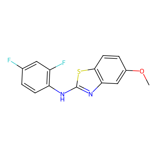 N-(2,4-difluorophenyl)-5-methoxy-1,3-benzothiazol-2-amine structure