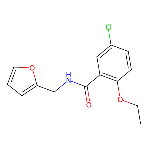 5-chloro-2-ethoxy-N-(furan-2-ylmethyl)benzamide structure