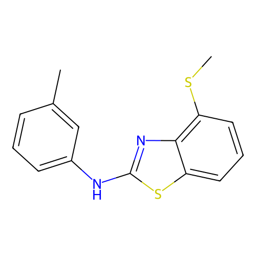 4-(methylthio)-N-(m-tolyl)benzo[d]thiazol-2-amine structure