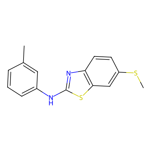 6-(methylthio)-N-(m-tolyl)benzo[d]thiazol-2-amine structure