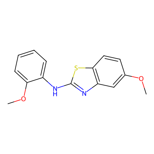 5-methoxy-N-(2-methoxyphenyl)-1,3-benzothiazol-2-amine structure