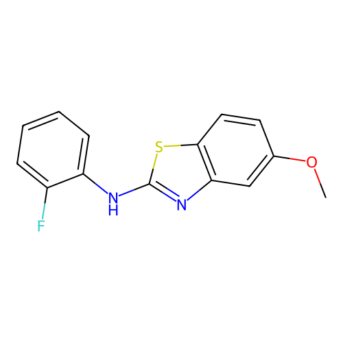 N-(2-fluorophenyl)-5-methoxy-1,3-benzothiazol-2-amine structure