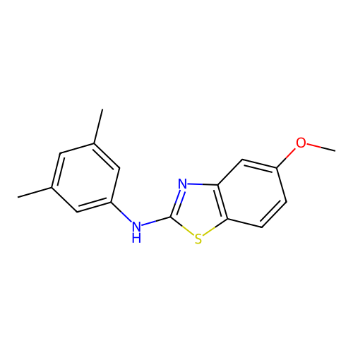 N-(3,5-dimethylphenyl)-5-methoxy-1,3-benzothiazol-2-amine structure