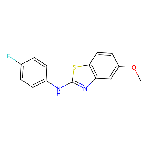 N-(4-fluorophenyl)-5-methoxy-1,3-benzothiazol-2-amine structure