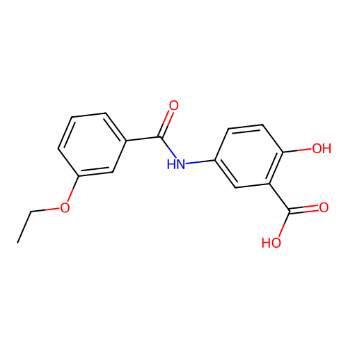 5-[(3-Ethoxybenzoyl)amino]-2-hydroxybenzoic acid structure