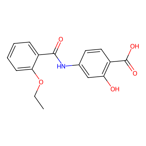 4-{[(2-Ethoxyphenyl)carbonyl]amino}-2-hydroxybenzoic acid structure