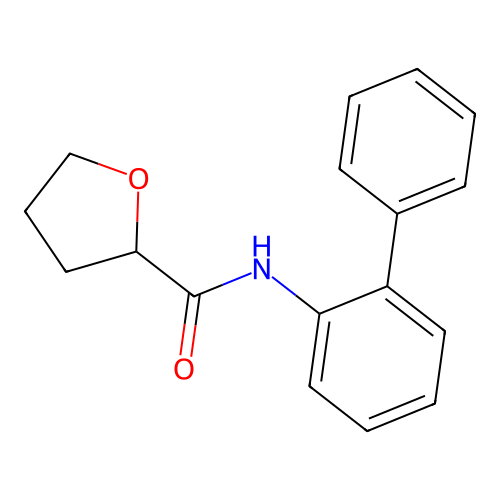 N-(2-phenylphenyl)oxolane-2-carboxamide structure