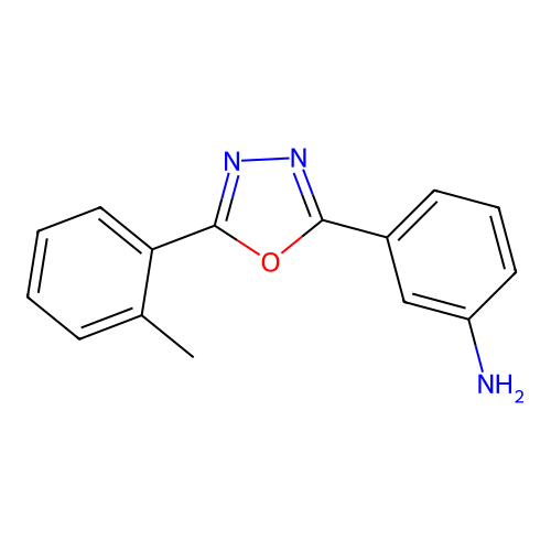 3-[5-(2-Methylphenyl)-1,3,4-oxadiazol-2-yl]aniline structure