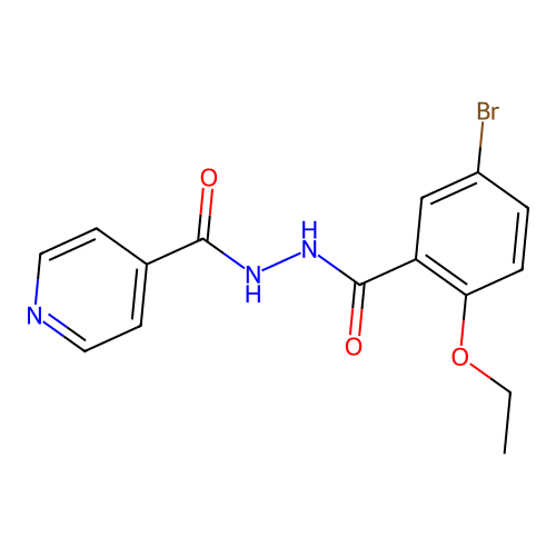 N'-(5-bromo-2-ethoxybenzoyl)pyridine-4-carbohydrazide structure