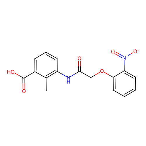 2-Methyl-3-{[(2-nitrophenoxy)acetyl]amino}benzoic acid structure