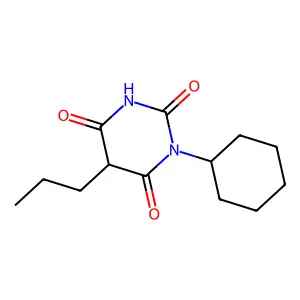 1-环己基-5-丙基巴比妥酸 structure
