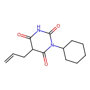 3-Cyclohexyl-6-hydroxy-5-(prop-2-en-1-yl)pyrimidine-2,4(3H,5H)-dione structure