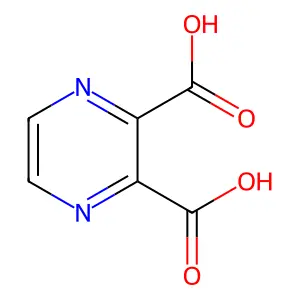 2,3-Pyrazinedicarboxylic acid structure