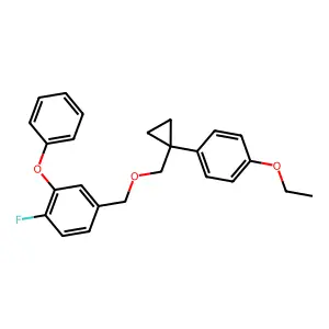 4-((1-(4-Ethoxyphenyl)cyclopropyl)methoxymethyl)-1-fluoro-2-phenoxybenzene structure