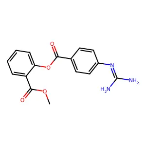 2'-Carbomethoxyphenyl 4-guanidinobenzoate structure